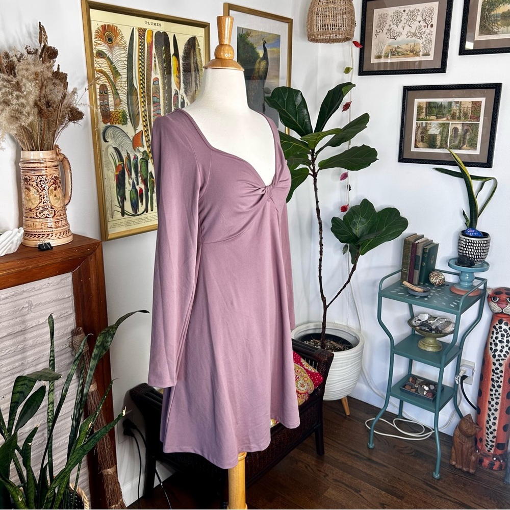 Wild Fable Mauve Long Sleeve Mini Dress - Picture 7 of 8